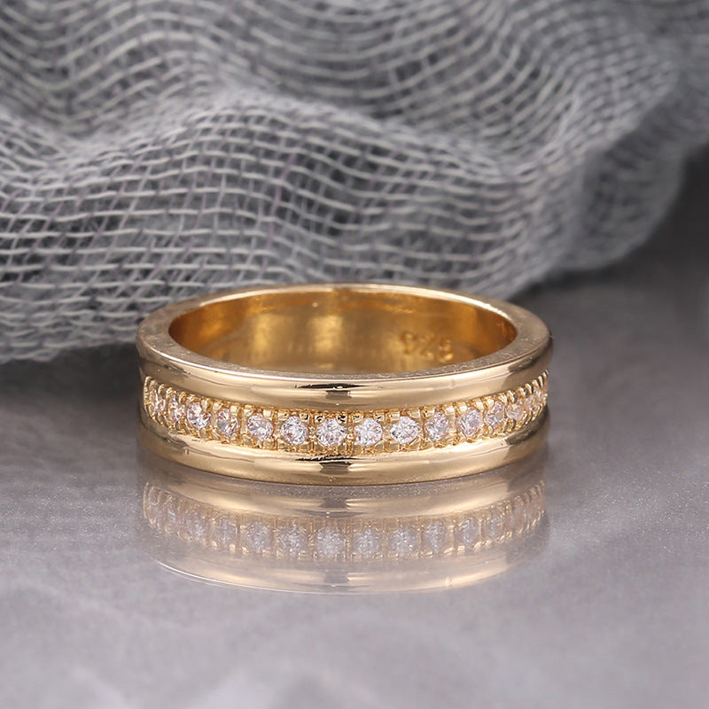 Bague Chic en Or et Strass Étincelants✨