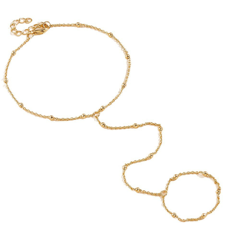 ✨ Bracelet de Main Chaînette Élégance – Doré Raffiné ✨
