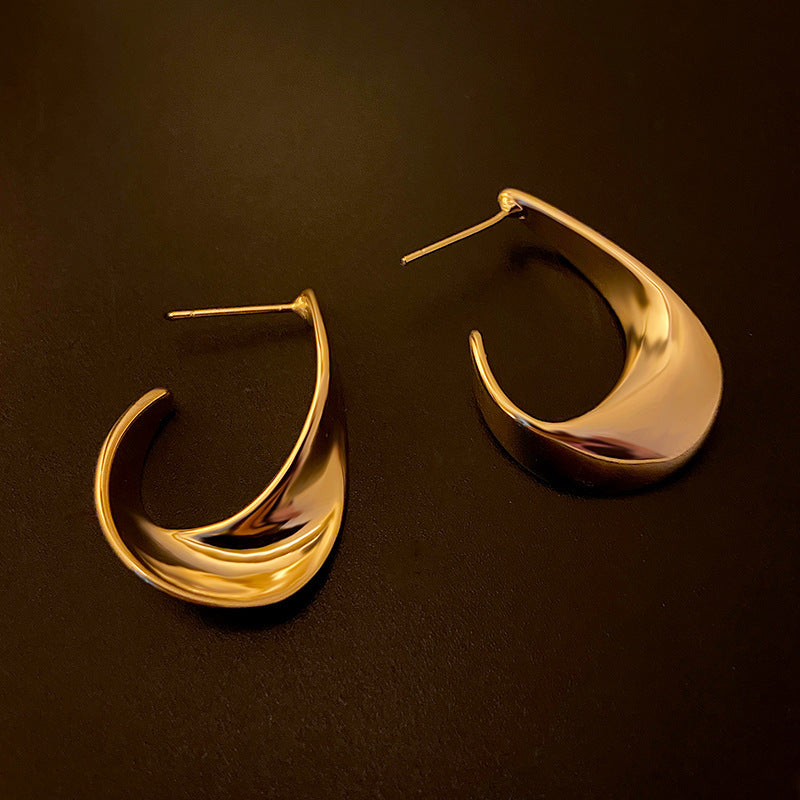 ✨ Boucles d’Oreilles Design Torsadé – Élégance Moderne