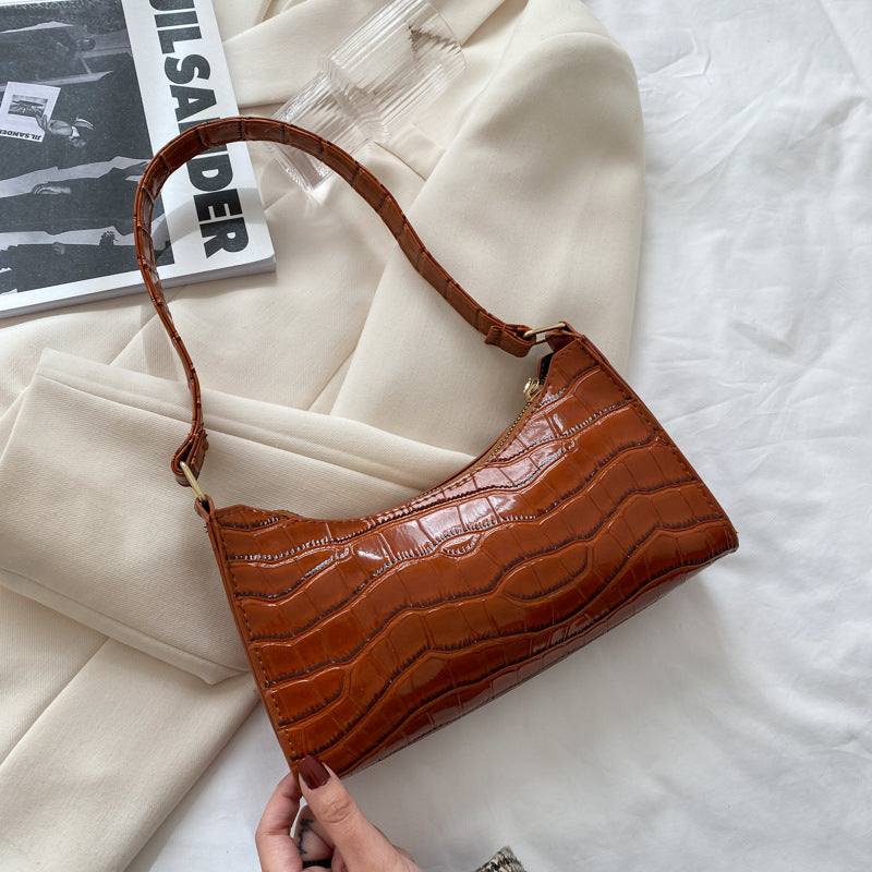 ✨ Sac bandoulière femme style crocodile - Chic et tendance ✨