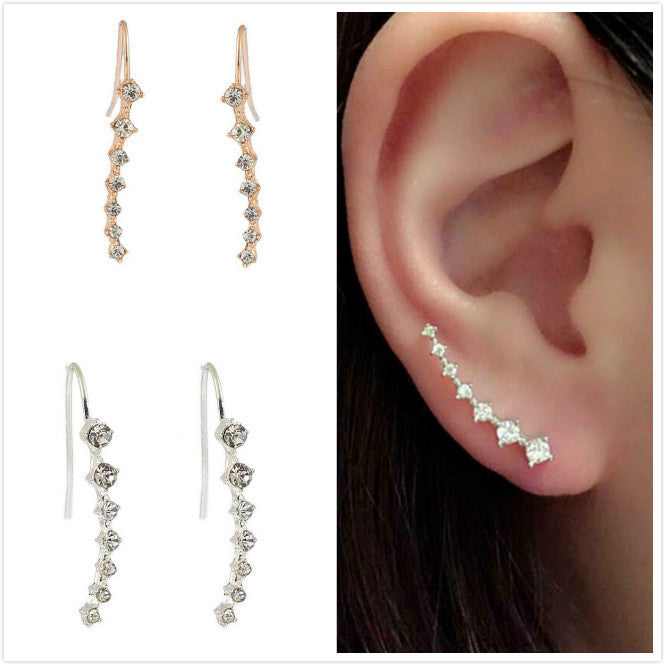 ✨ Boucles d’oreilles strass 7 pierres ✨