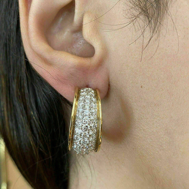 ✨  Créoles Chic Pavées de Zircon✨