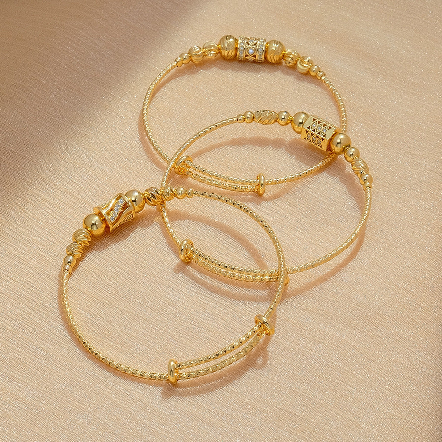 ✨ Coffret Bracelets Dorés Sphériques