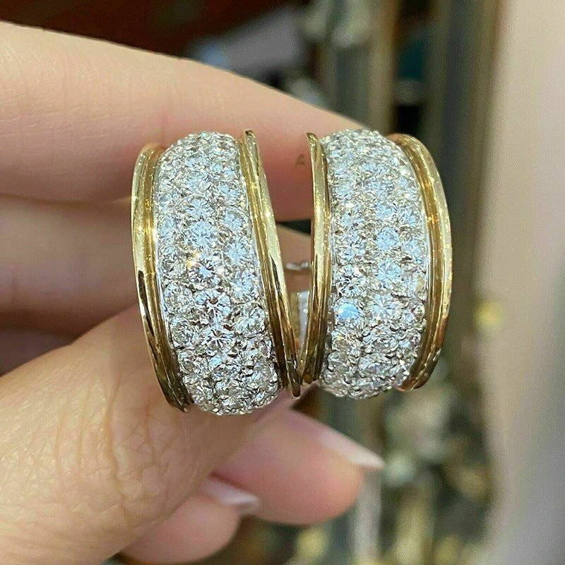 ✨  Créoles Chic Pavées de Zircon✨