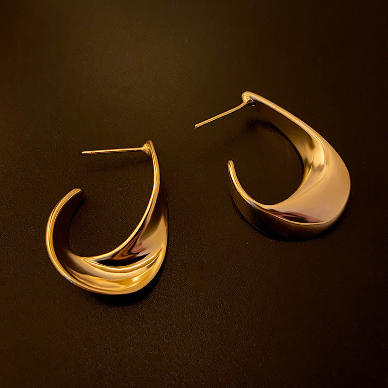 ✨ Boucles d’Oreilles Design Torsadé – Élégance Moderne