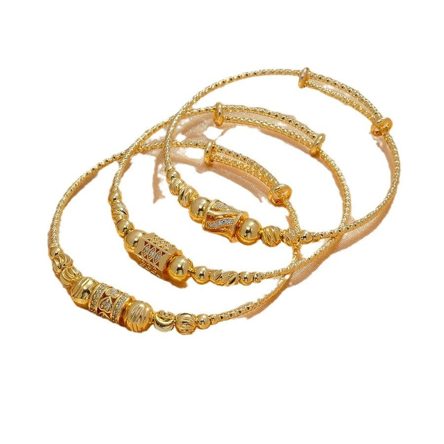✨ Coffret Bracelets Dorés Sphériques