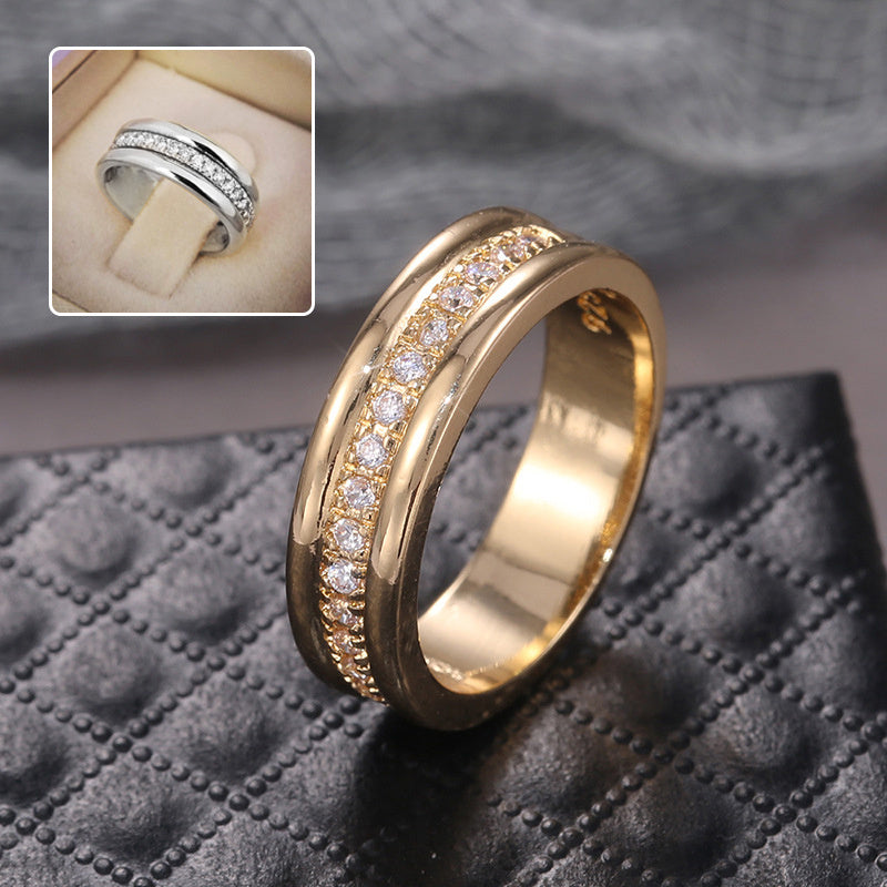 Bague Chic en Or et Strass Étincelants✨