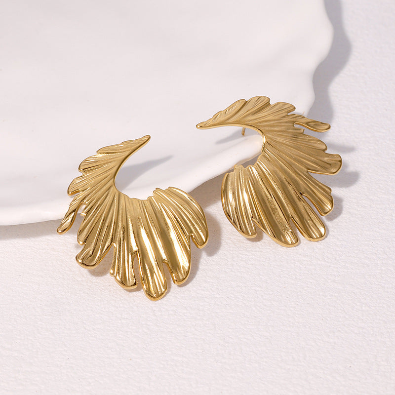 ✨ Boucles d’oreilles Élégance Coquillage – Acier Inoxydable Doré ou Argenté✨