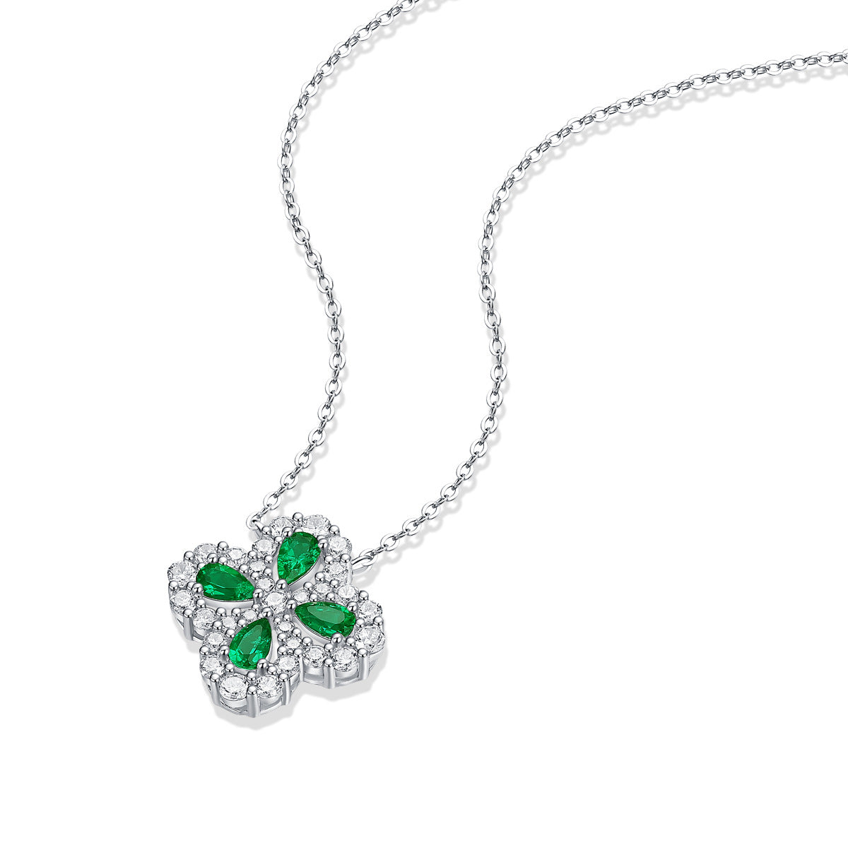 ✨Collier Émeraude Argent 925 – Élégance Intemporelle✨