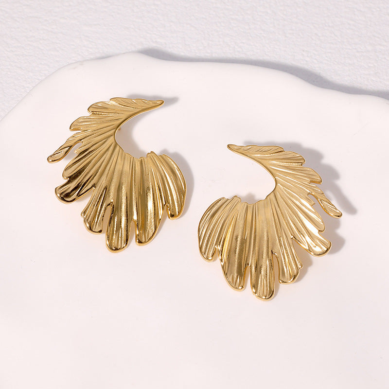 ✨ Boucles d’oreilles Élégance Coquillage – Acier Inoxydable Doré ou Argenté✨