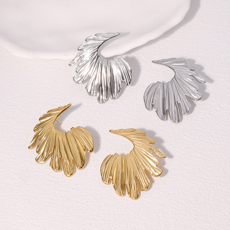 ✨ Boucles d’oreilles Élégance Coquillage – Acier Inoxydable Doré ou Argenté✨