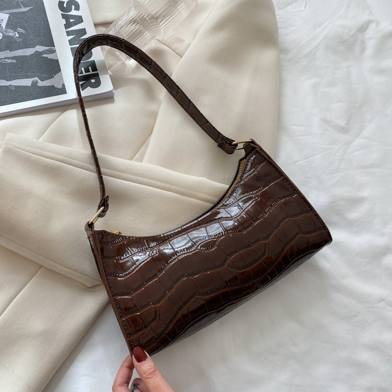 ✨ Sac bandoulière femme style crocodile - Chic et tendance ✨