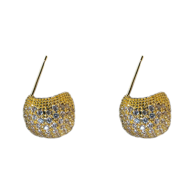 ✨ Boucles d’Oreilles Boule Cristal – Éclat Diamant & Élégance Moderne