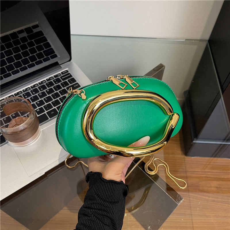 ✨ Sac Vintage Élégant – Poignée métal doré & chaîne ✨