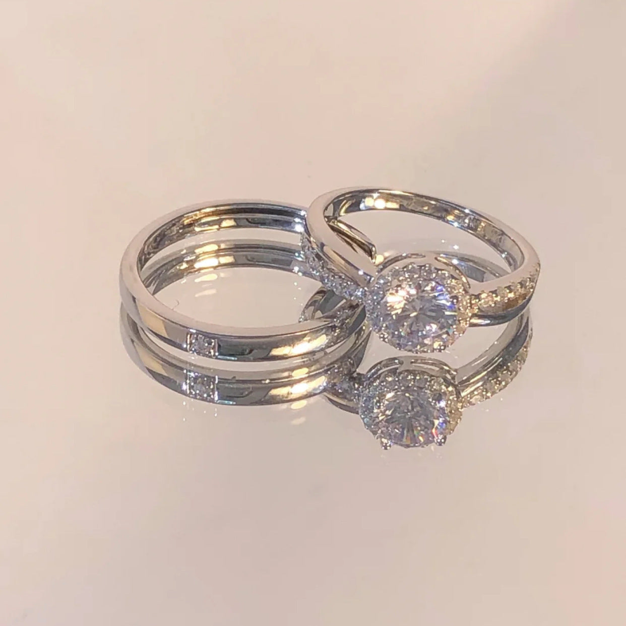 Bagues Couple Élégance Étoile ✨ – Ajustables et Raffinées