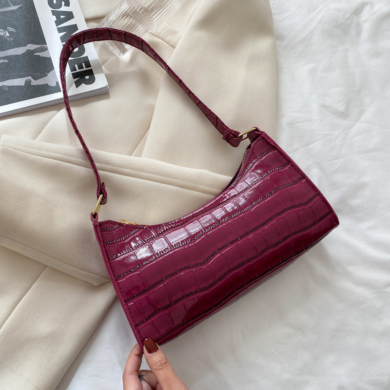 ✨ Sac bandoulière femme style crocodile - Chic et tendance ✨