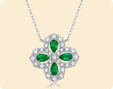 ✨Collier Émeraude Argent 925 – Élégance Intemporelle✨