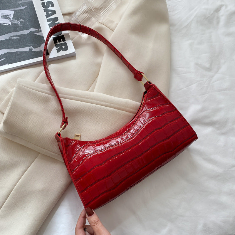 ✨ Sac bandoulière femme style crocodile - Chic et tendance ✨