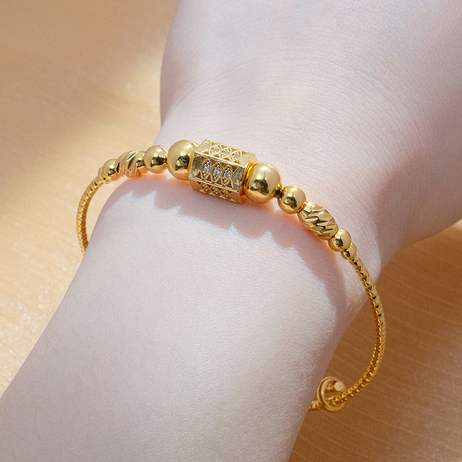 ✨ Coffret Bracelets Dorés Sphériques