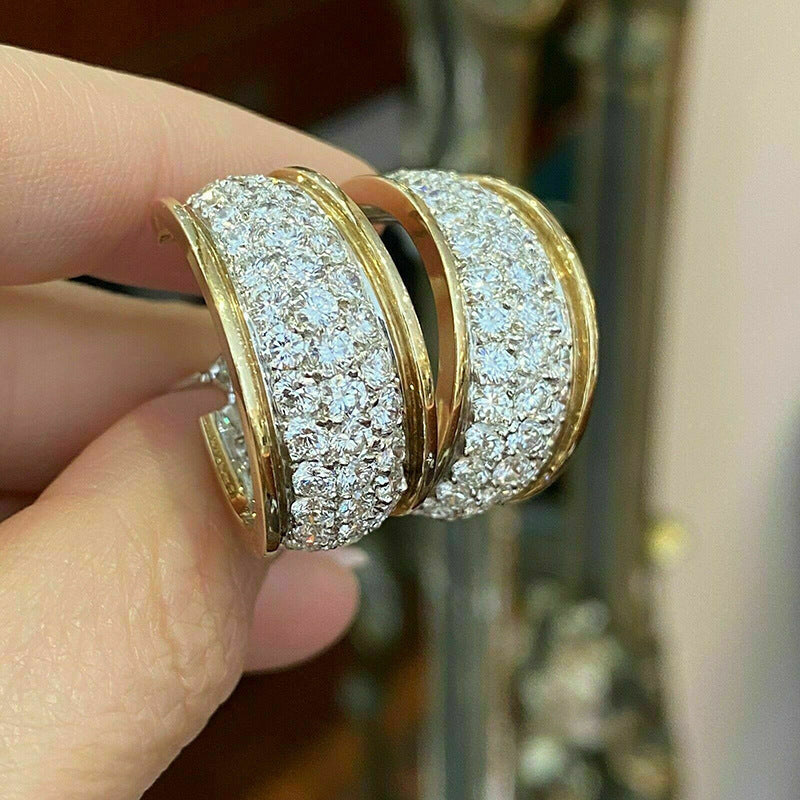 ✨  Créoles Chic Pavées de Zircon✨